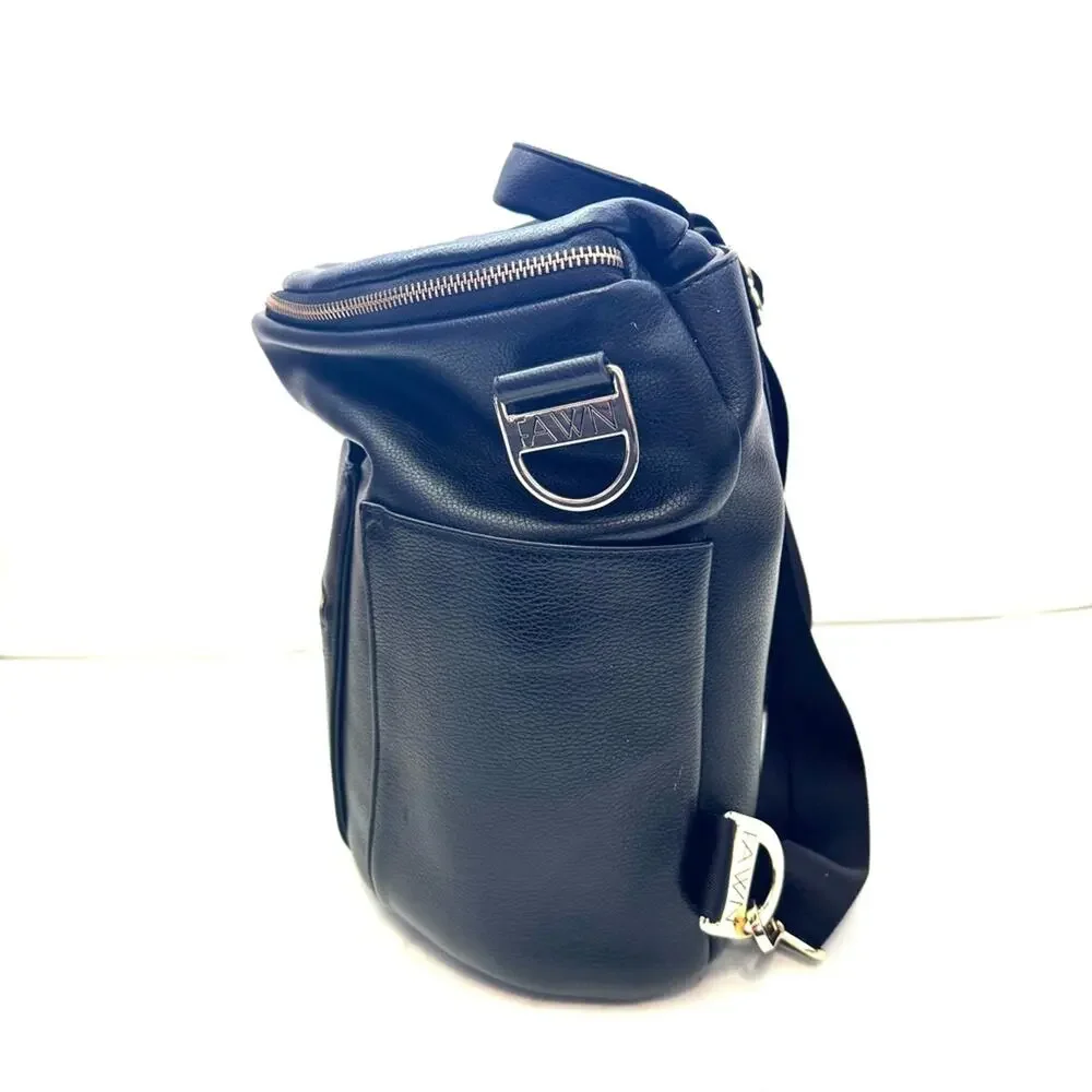 Fawn Design Black Large Diaper Bag Backpack Shoulder Bag